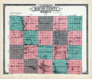 Martin County Outline Map, Martin County 1911